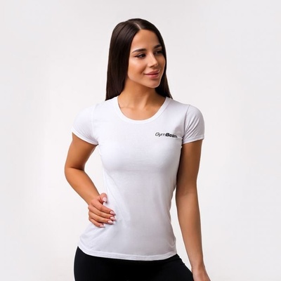 GymBeam Basic dámské tričko bílá – Hledejceny.cz
