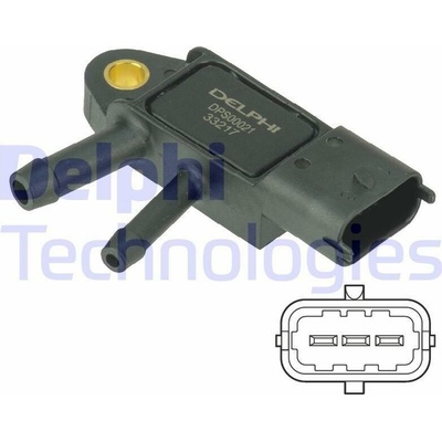 Senzor, tlak výfukového plynu DELPHI DPS00021