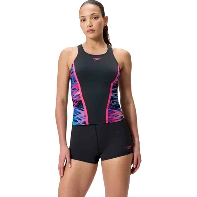 Speedo HyperBoom Tankini Anthracite Pink