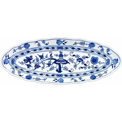 Český porcelán Dubí Mísa oválná na ryby cibulák 57 cm