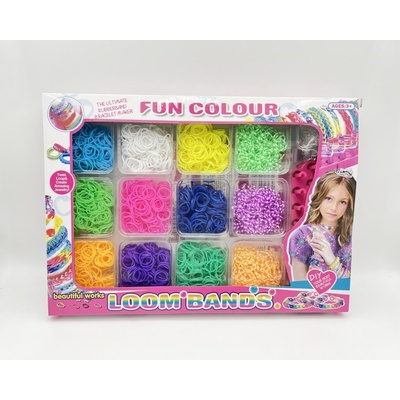 Alltoys Kreativní sada na výrobu náramků Loom Band 2400 ks