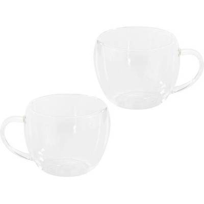 Haushalt international dvoustěnné sklenice na čaj s uchem 2 x 250 ml