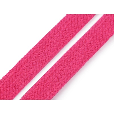 Stoklasa Bavlněná šňůra plochá / dutinka šíře 15 mm Balení: 10 m, Varianta: 4 pink 4 pink