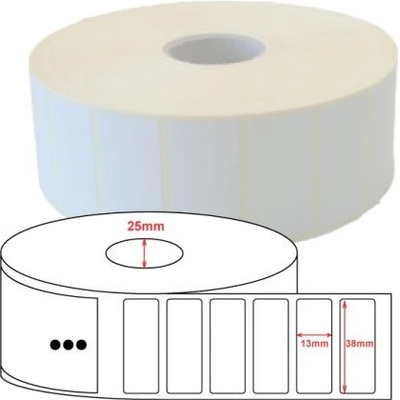 ZEBRA Z Ultimate 3000T White38x13mm,4650ks/role 880243-012D