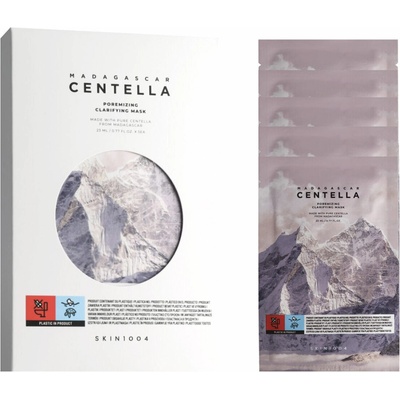 Skin1004 Madagascar Centella Poremizing Clarifying Mask Plátýnková maska pro rozšířené póry s centelou 23 ml 5 ks