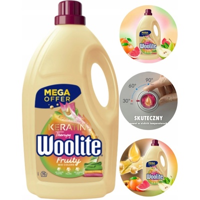 Woolite Keratin Therapy Fruity Color prací gel 4,5 l 75 PD