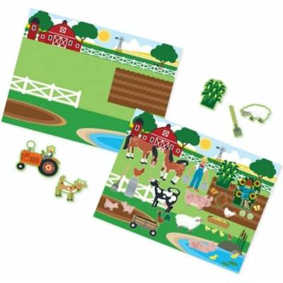 Melissa & Doug samolepky s podložkou farma