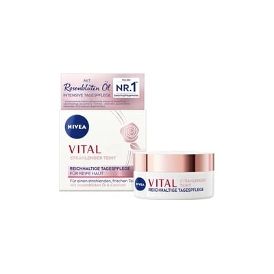 Nivea Vital pro zářivou pleť bohatý denní krém 50 ml – Hledejceny.cz