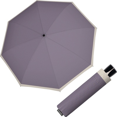 Doppler Mini Fiber Chevron lilac dámský skládací deštník