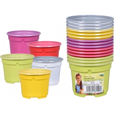Nohel garden květináč sadbový COLOR DUO 9 cm 15ks