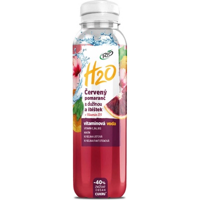 RIO H2O Červený Pomeranč s ibiškem 0,4 l