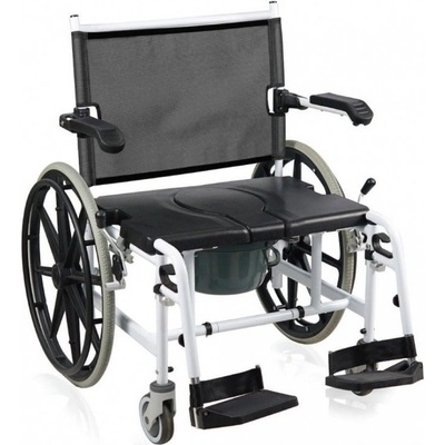 Moretti Bariatrické toaletní křeslo s velkými koly - šířka sedu 50 cm RH840-60