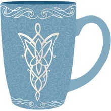 CurePink Keramický hrnek The Lord Of The Rings Pán prstenů Elfí znak ABYMUGA259 400 ml
