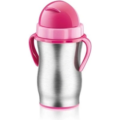 Tescoma Bambini dětská termoska s brčkem 300 ml růžová