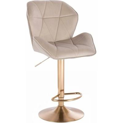 LuxuryForm Design Milano Max Velur na zlatom tanieri / latte