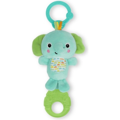 BRIGHT STARTS Hračka s melódiou na C krúžku Tug Tunes™ 0m+ elephant