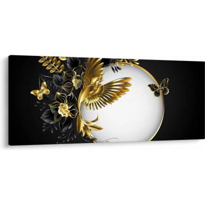 Obraz - Koule se zlatými motivy, jednodílný 120x50 cm