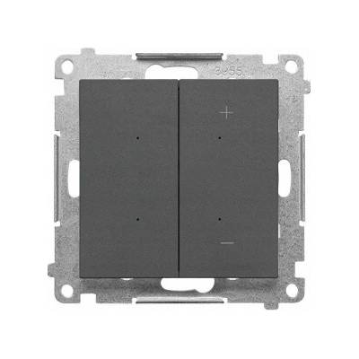 Kontakt-Simon Stmívač Simon 55 pro stmívatelné LED, tlačítkový (modul) Grafit matný TESL1.01/116