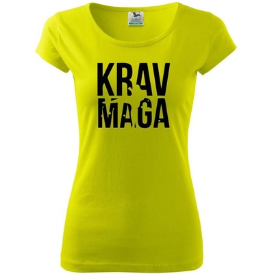 Nápis Krav Maga Dámské triko Pure Limetková – Hledejceny.cz