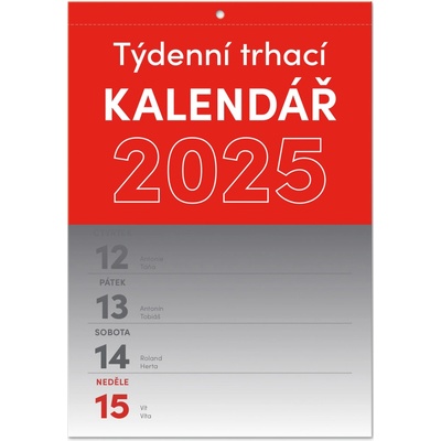 NOTIQUE Nástenný Trhací týždenný A5 2025