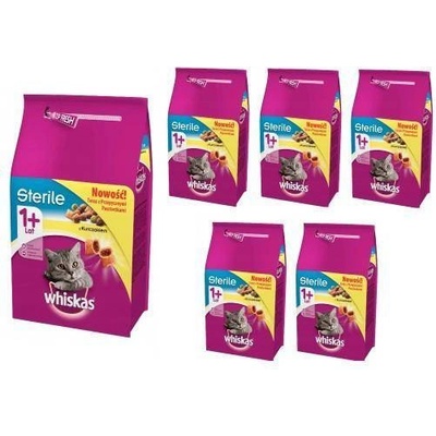 WHISKAS Steril pre dospelé sterilizované mačky s kuracím mäsom 6 x 1,4 kg