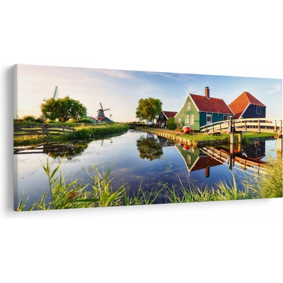 Obraz holandských mlynov, jednodielne 200x100 cm