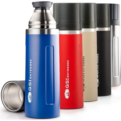 GSI Glacier Stainless Vacuum Bottle Black 1 l