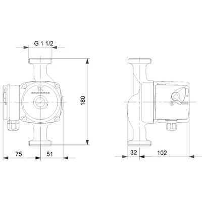 Grundfos UPS 25-60 N 180 96913085
