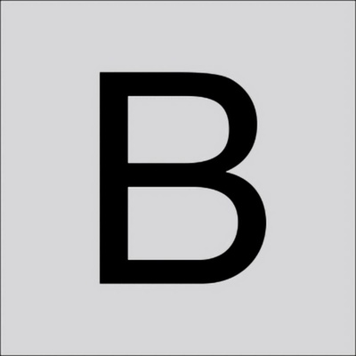 RZB 99222.013.B Veľké písmeno „B“ 100 mm 1 ks