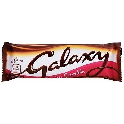 Galaxy mléčná čokoláda s příchutí kousků sušenek 40 g