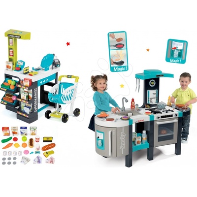 Smoby kuchyňka Tefal French Touch a obchod Supermarket 311206-24