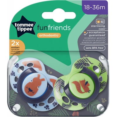 Tommee Tippee šidítko silikon Fun girl modrá 2ks