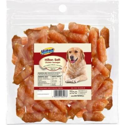 HILTON Soft chicken sausages pamlsek pro psa 500 g