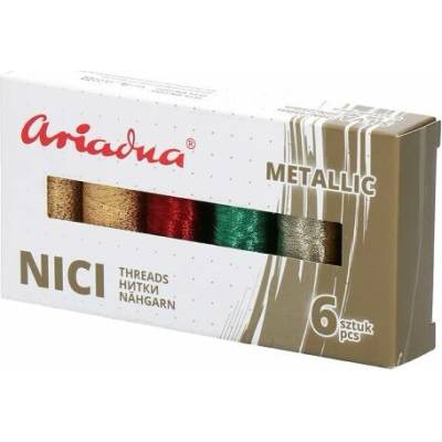Sestava nití Metallic Earth Silva 30N/150 m a 40N/250 m - 6 barev (zem)