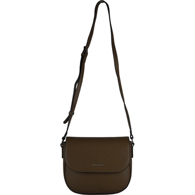 PAOLA dámska crossbody koženková kabelka coffee