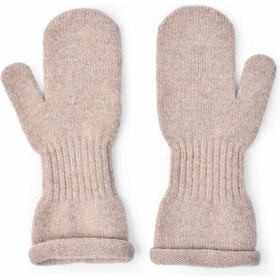 Woolee Detské vlnené palčiaky extrafine Merino s kašmírom béžová