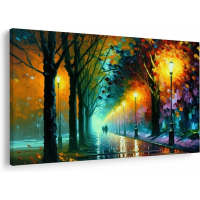 Obraz - Noční procházka, jednodílný 120x80 cm