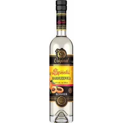 Kosher Spišská Marhuľovica 40% 0,5 l (čistá fľaša)