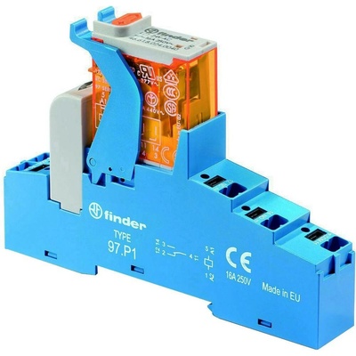 Finder 4C.P1.9.024.0050 väzobné relé, 24 V/DC, 16 A, 1 prepínací, Piece, 1 ks