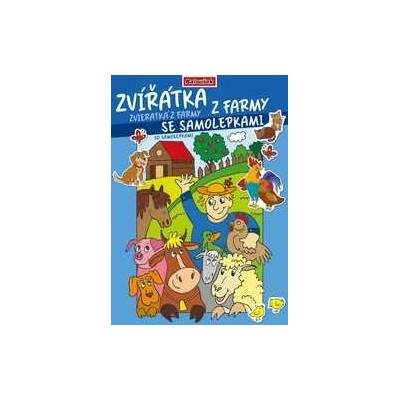 omaľovánka A4 s nálepkamiZvířátka z farmy