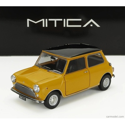 Mitica-diecast Innocenti Mini Cooper Mk1 1966 1:18 Ochre Black