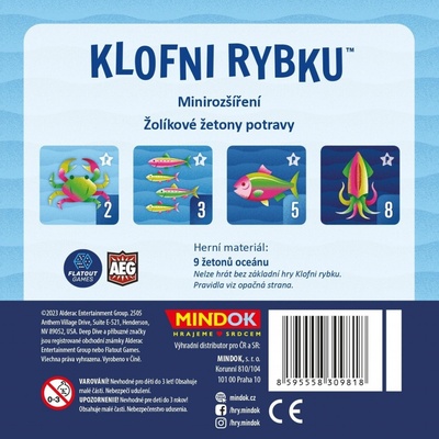 Mindok Klofni rybku Minirozšíření žolíkové žetony potravy