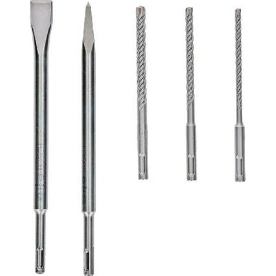 BOSCH SDS plus-5X a sada sekáčov, 5 ks 2607017515
