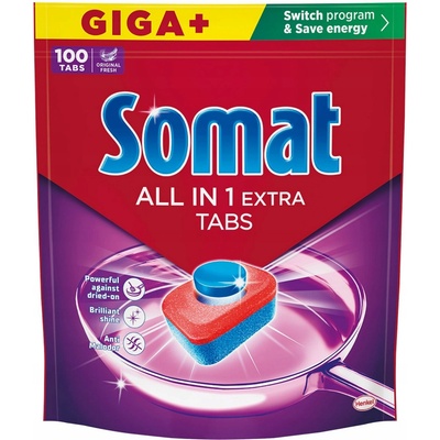 Somat All in 1 Extra tablety do automatické myčky na nádobí 100 ks – Hledejceny.cz
