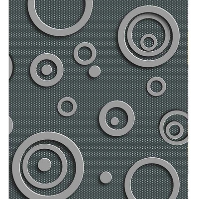 Dimex MS-3-0302 vliesová fototapeta na zeď 3D kovové kruhy rozměry 225 x 250 cm