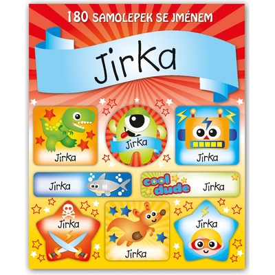 ARGUS Veselé nálepky samolepky se jménem Jirka