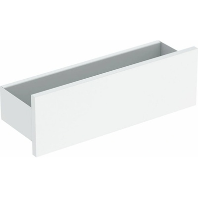 Geberit Smyle Square nástěnná polička 45x15x14,8 cm, bílá lesk/láva mat 500.362.00.1