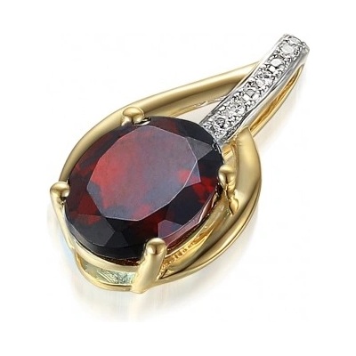 Gems Diamantový přívěsek Monroe kombinované zlato s brilianty a granátem 585 38 2 4536.2ZB0.0.00.HSI.610.25