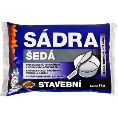 Sádra šedá prášková Velikost: 1 Kg