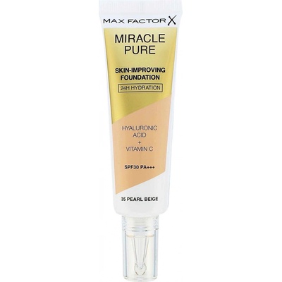 Max Factor Miracle Pure Skin dlhotrvajúci make-up SPF30 35 Pearl Beige 30 ml
